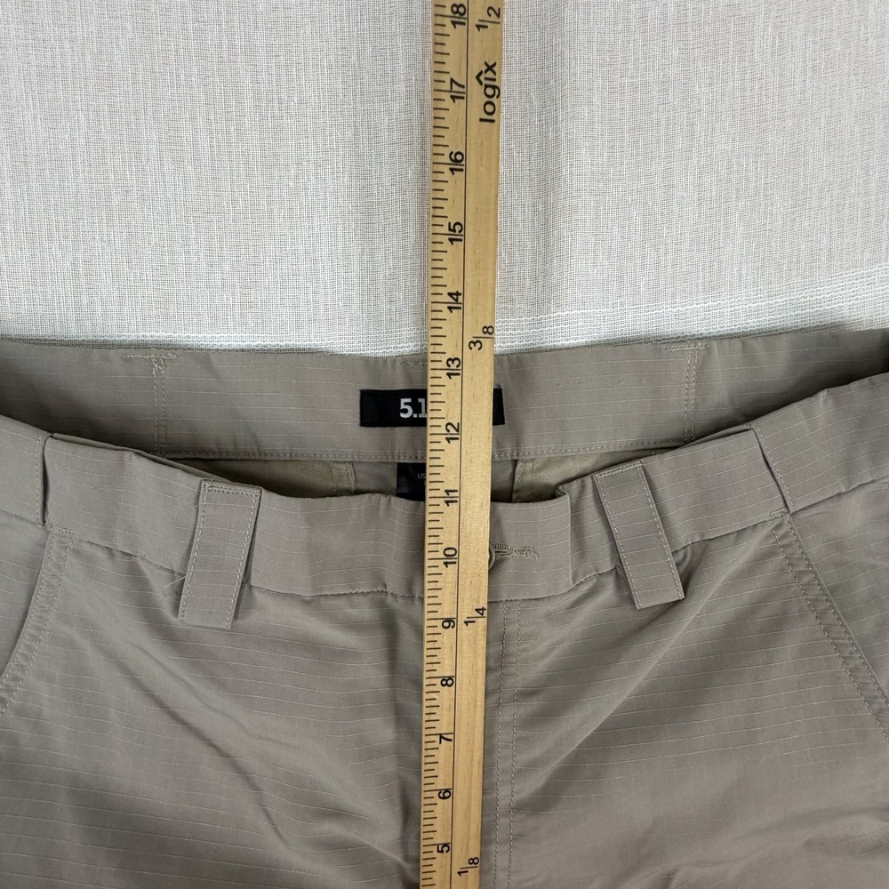 5.11 Tactical Fast-Tac Urban Mens Pants 34x34 Khaki RipStop Utility Hiking 74461 - Picture 6 of 10